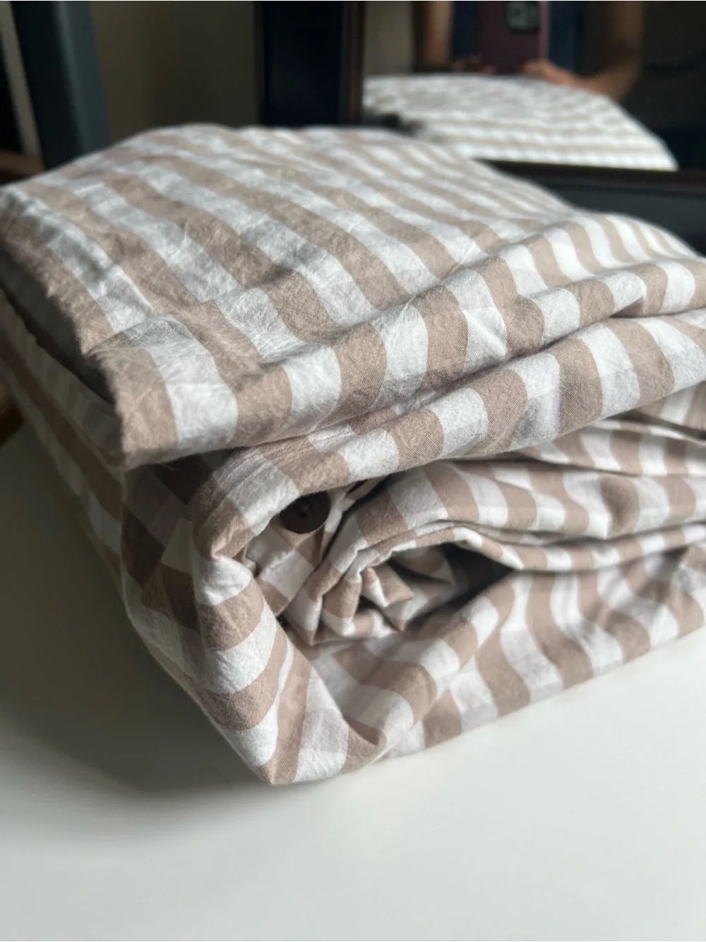 Coyuchi Organic Cotton Gingham Print Duvet Cover